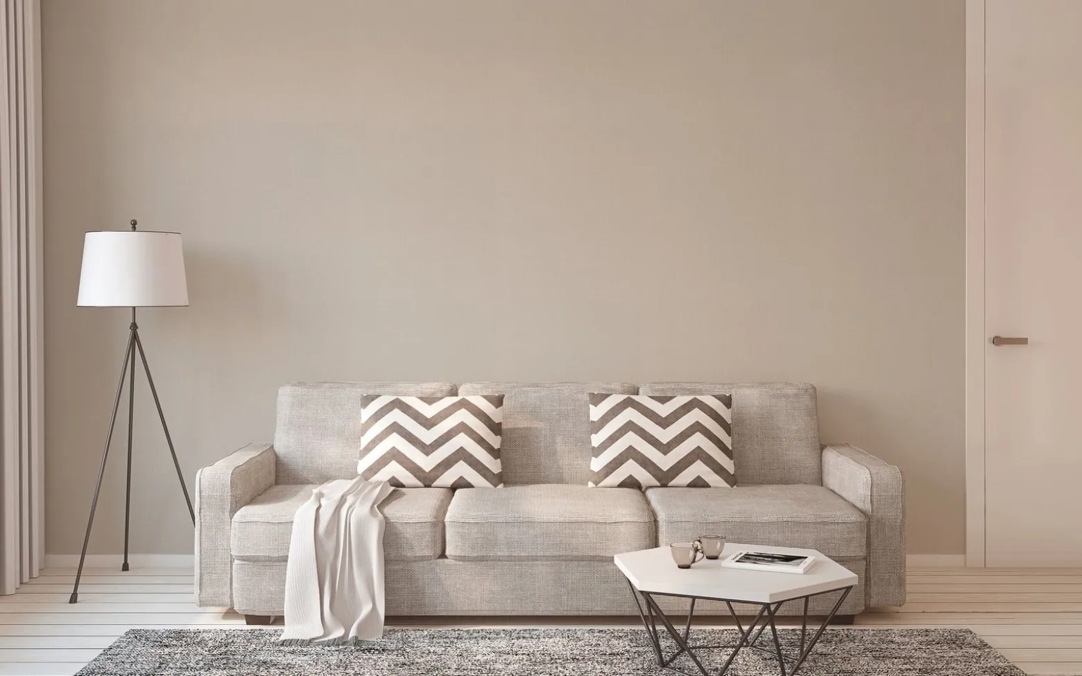 Vliestapete Struktur Einfarbig Beige Grau Weiß 2982-87