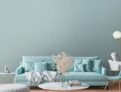 Vliestapete Struktur Einfarbig Meliert Blau 39217-2
