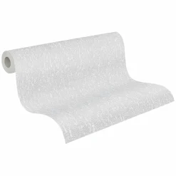 Vliestapete Struktur Floral Hellgrau Glitzer 79095-4