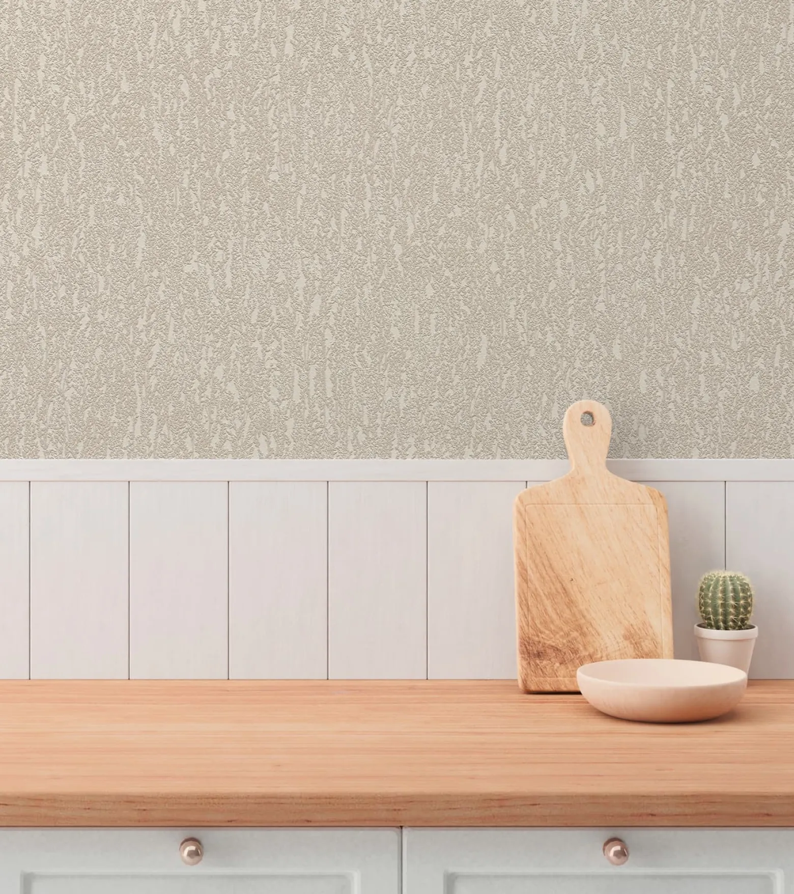 Vliestapete Struktur Floral Beige Grau Glitzer 79095-5