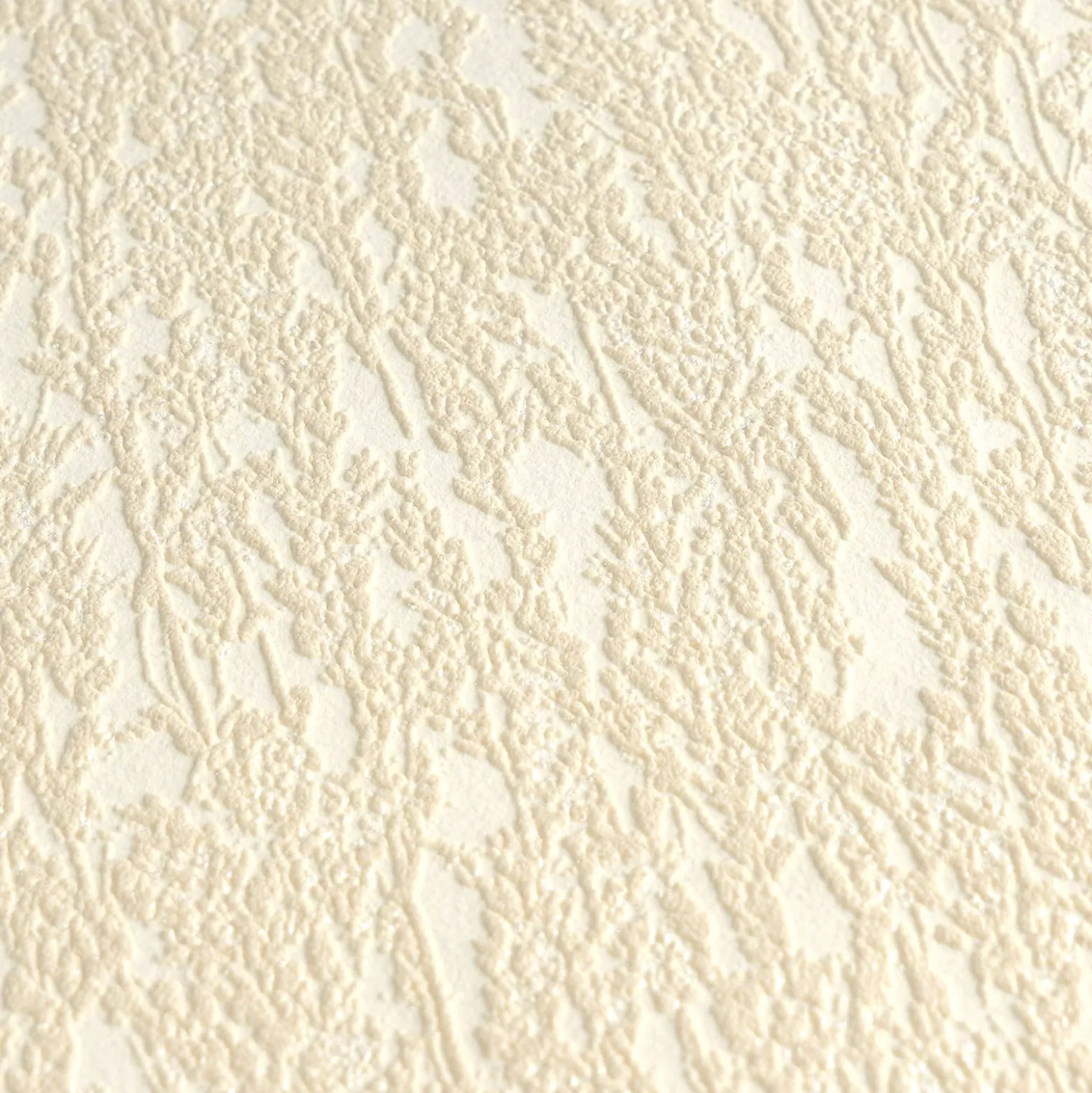 Vliestapete Struktur Floral Beige Creme Glitzer 79095-3