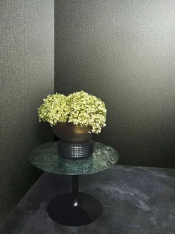 Vliestapete Struktur Granulat Dunkelgrau Glitzer 86555