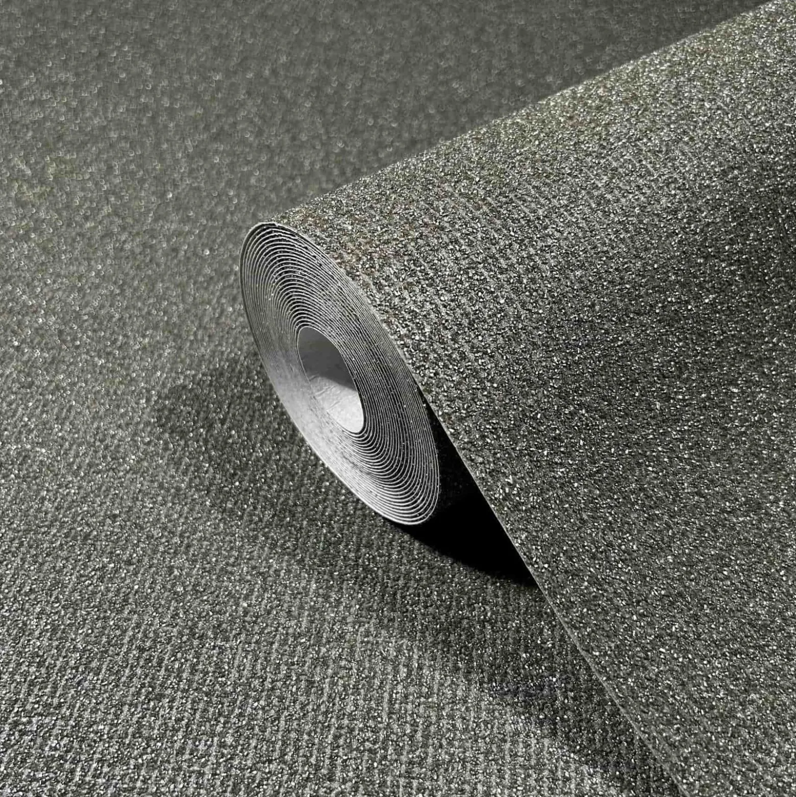 Vliestapete Struktur Granulat Dunkelgrau Glitzer 86555