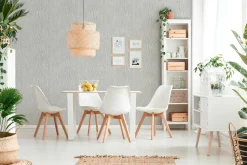 Vliestapete Struktur Grau Silber Metallic 38598-7