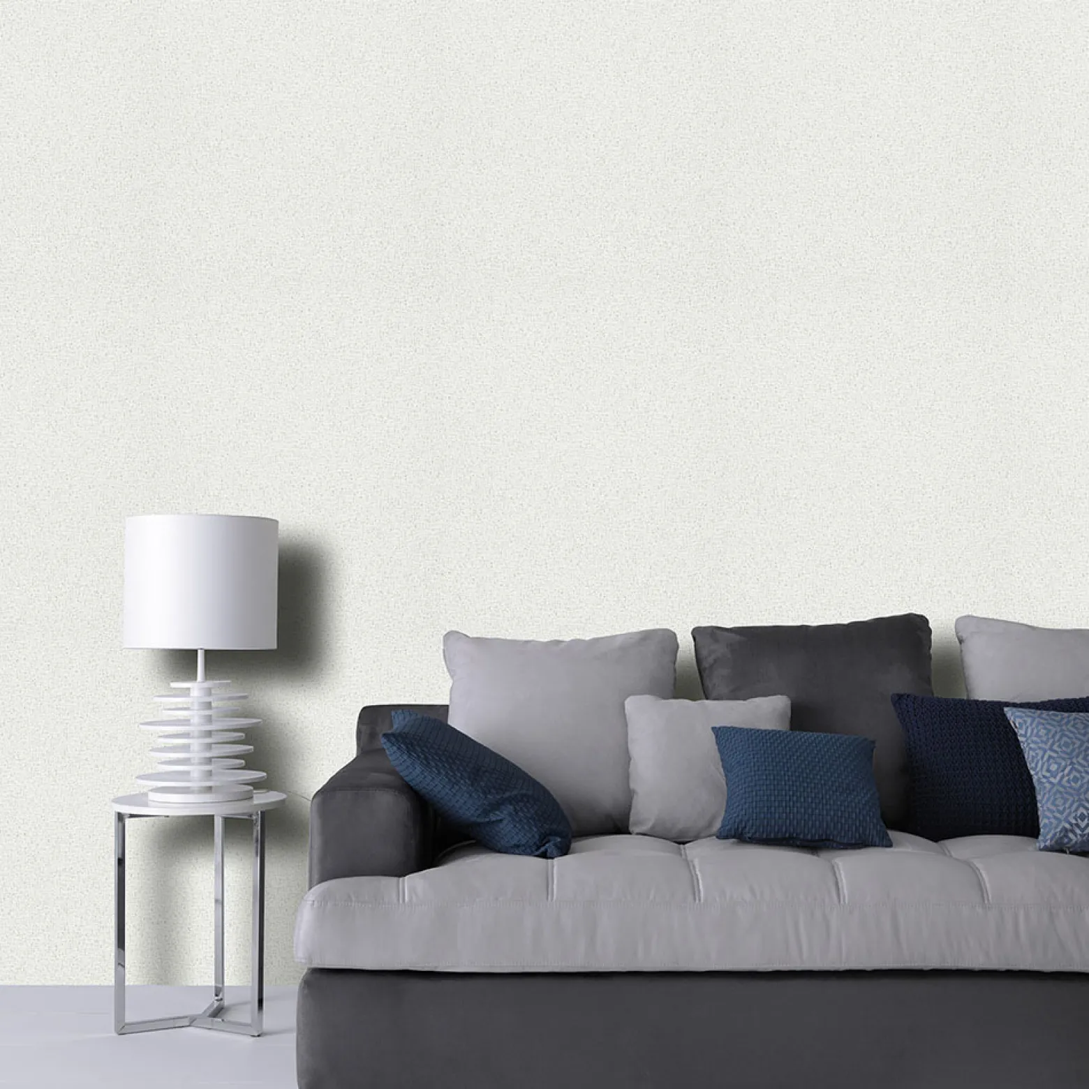 Vliestapete Struktur Grob Weiß Silber Metallic 10341-01