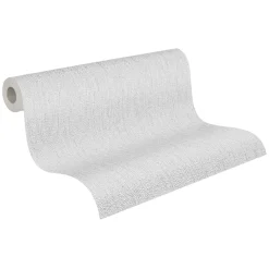 Vliestapete Struktur Hellgrau Silber Metallic 39026-3