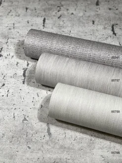 Vliestapete Strukturiert Meliert grau-silber 85766