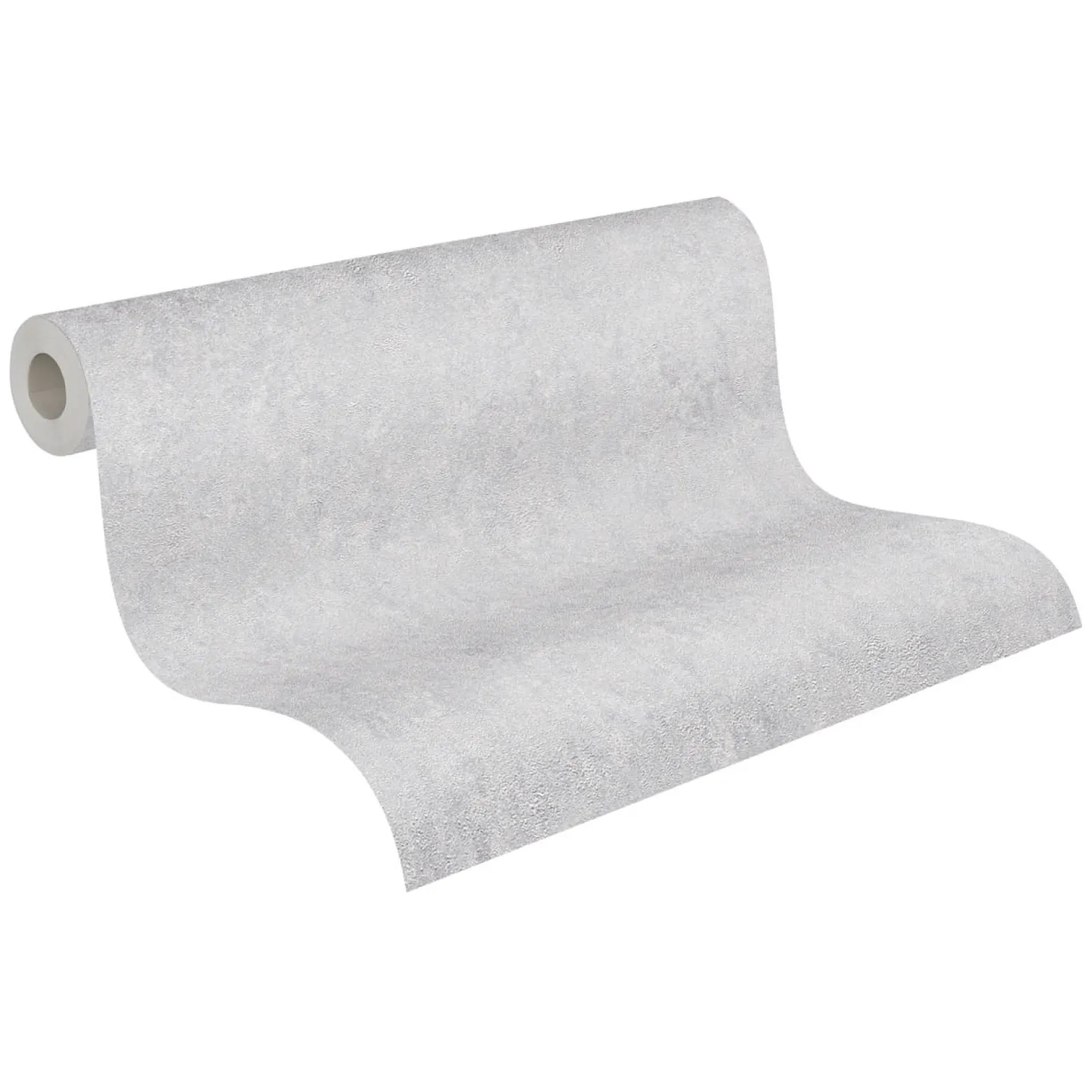 Vliestapete Strukturiert Uni Grau Silber Metallic 39036-2