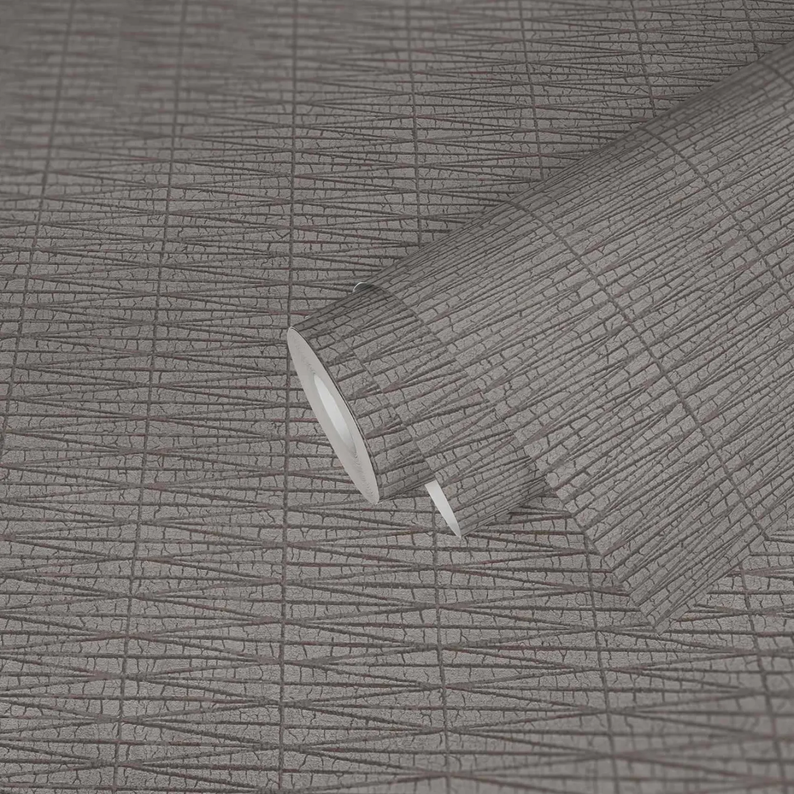 Vliestapete Struktur Linien Grau Silber Metallic 38597-6