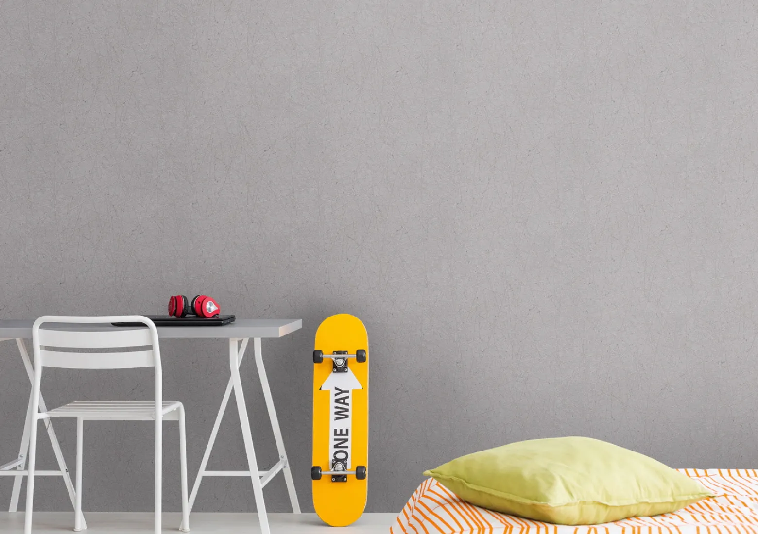 Vliestapete Struktur Linien Metallic Grau Silber 39177-2