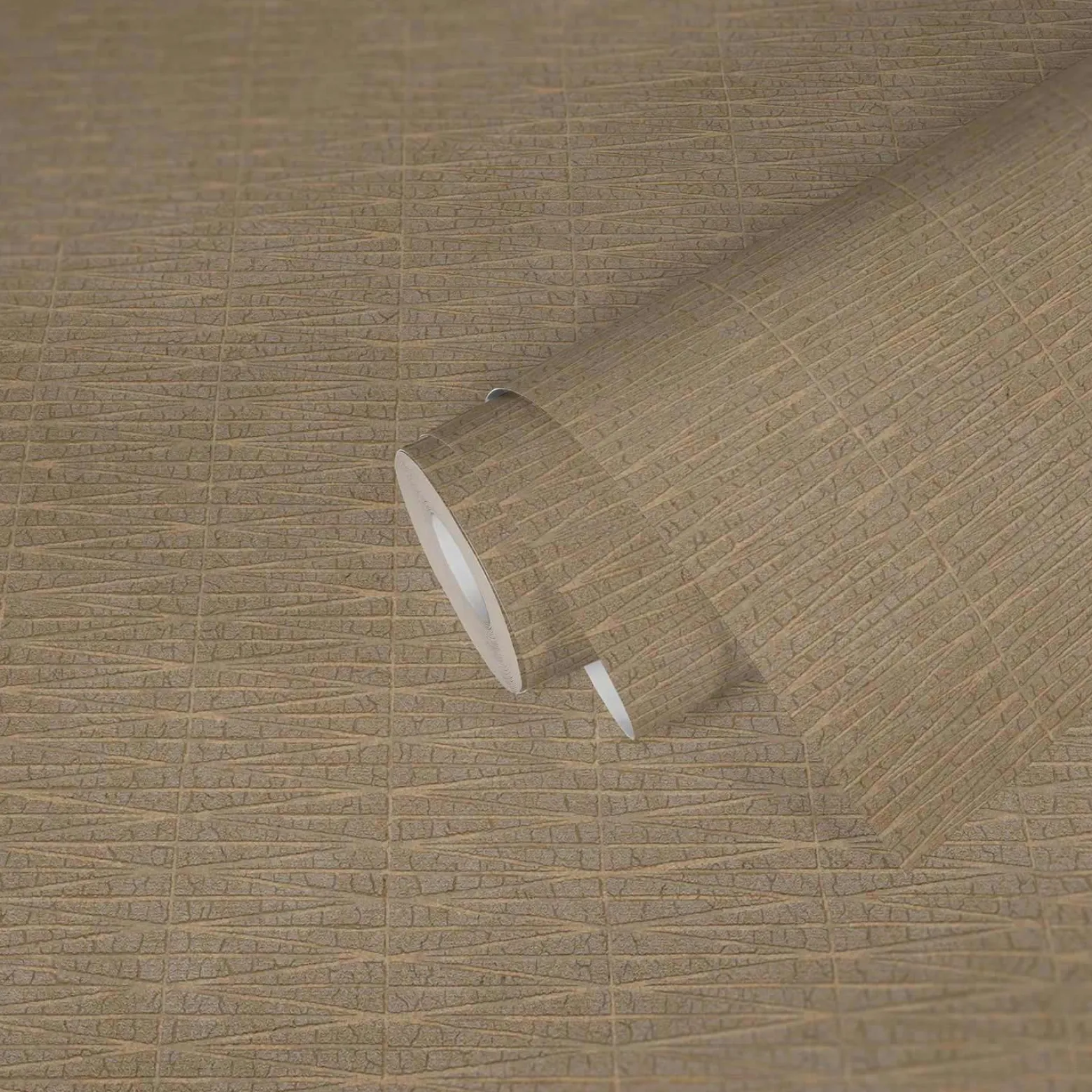 Vliestapete Struktur Linien Beige Gold Metallic 38597-1