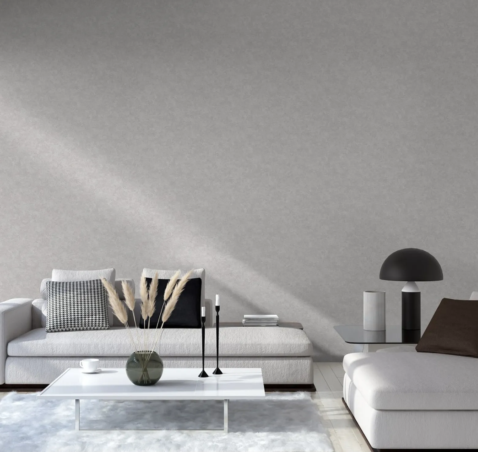 Vliestapete Struktur Meliert grau Glanz 37902-4