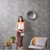 Vliestapete Struktur Metallic Schwarz Gold 39177-4