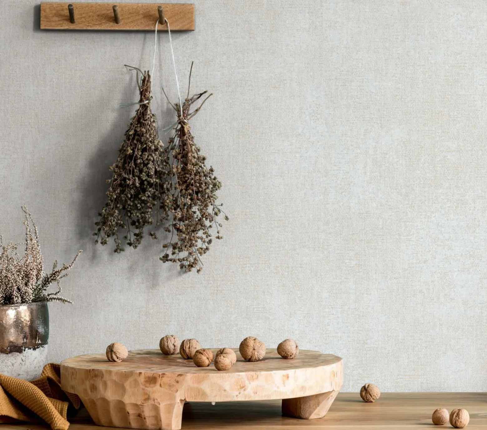 Vliestapete Struktur Putz Optik Beige Creme 82389
