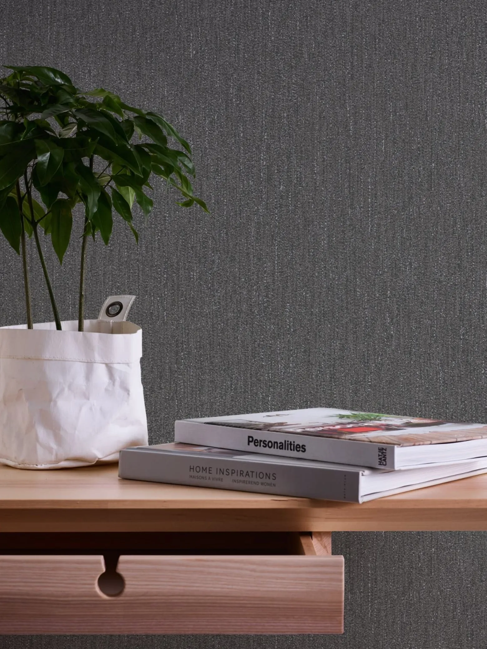 Vliestapete Struktur Schwarz Silber Metallic 39026-7