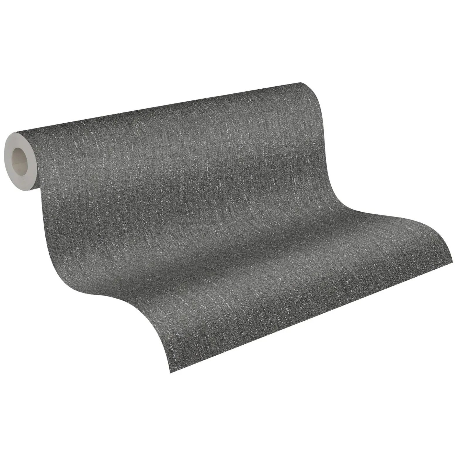 Vliestapete Struktur Schwarz Silber Metallic 39026-7