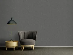 Vliestapete Struktur Schwarz Silber Metallic 39026-7