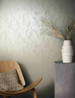Vliestapete Struktur Shabby Uni Beige Glitzer 86548