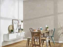 Vliestapete Struktur Striche beige silber Glitzer 38199-1