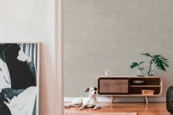 Vliestapete Struktur Striche beige silber Glitzer 38199-1
