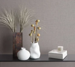 Vliestapete Struktur Textiloptik Uni Grau 33394
