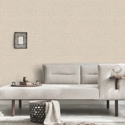 Vliestapete Struktur Uni Beige Silber Metallic 10285-38