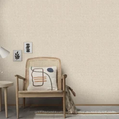 Vliestapete Struktur Uni Beige Silber Metallic 10285-38