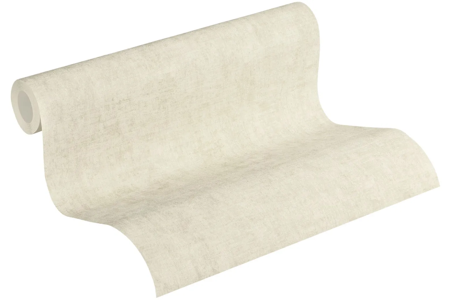 Vliestapete Struktur Uni creme beige weiß 37423-4