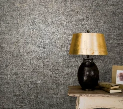 Vliestapete Struktur Uni Patina Metallic anthrazit 32828