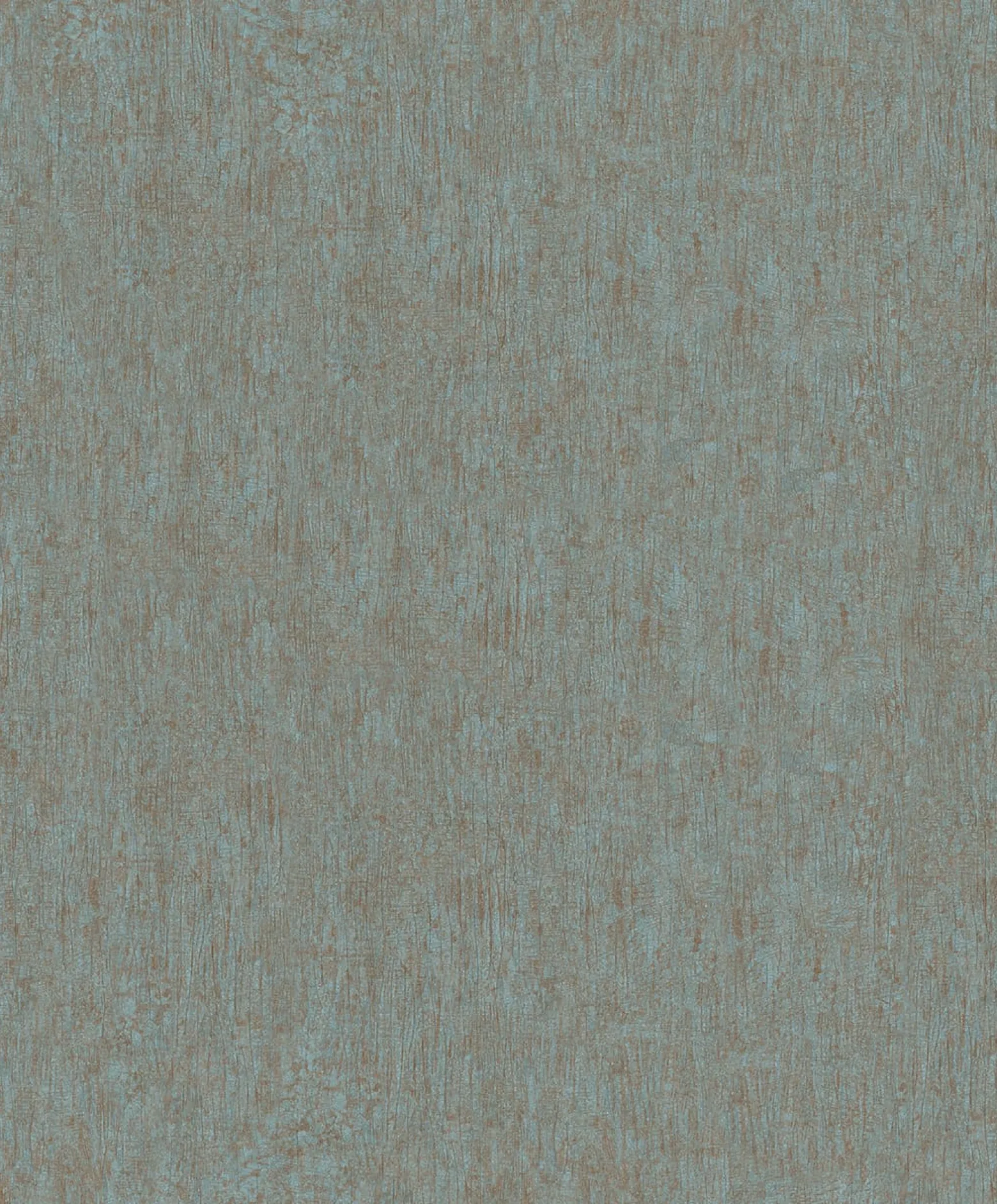Vliestapete Struktur Uni Shabby Blau Kupfer Metallic 35526
