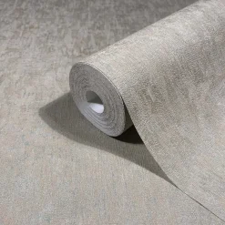 Vliestapete Struktur Uni Used-Look Beige Grau 35550