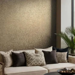Vliestapete Struktur Uni Used-Look Gold Metallic 35527