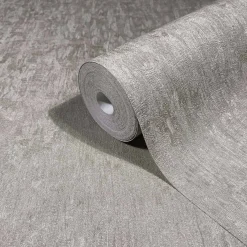 Vliestapete Struktur Uni Used-Look Grau Beige 35525