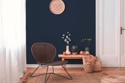 Vliestapete Textil-Design dunkelblau 37953-4