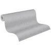 Vliestapete Textil-Design grau silber Glitzer 3443-28