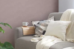 Vliestapete Textil Design Rosa Silber Glitzer 3955-28