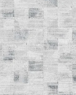 Vliestapete Textil Kacheln weiß schwarz Novamur 6759-20