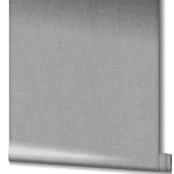 Vliestapete Textil Meliert grau Metallic 85741