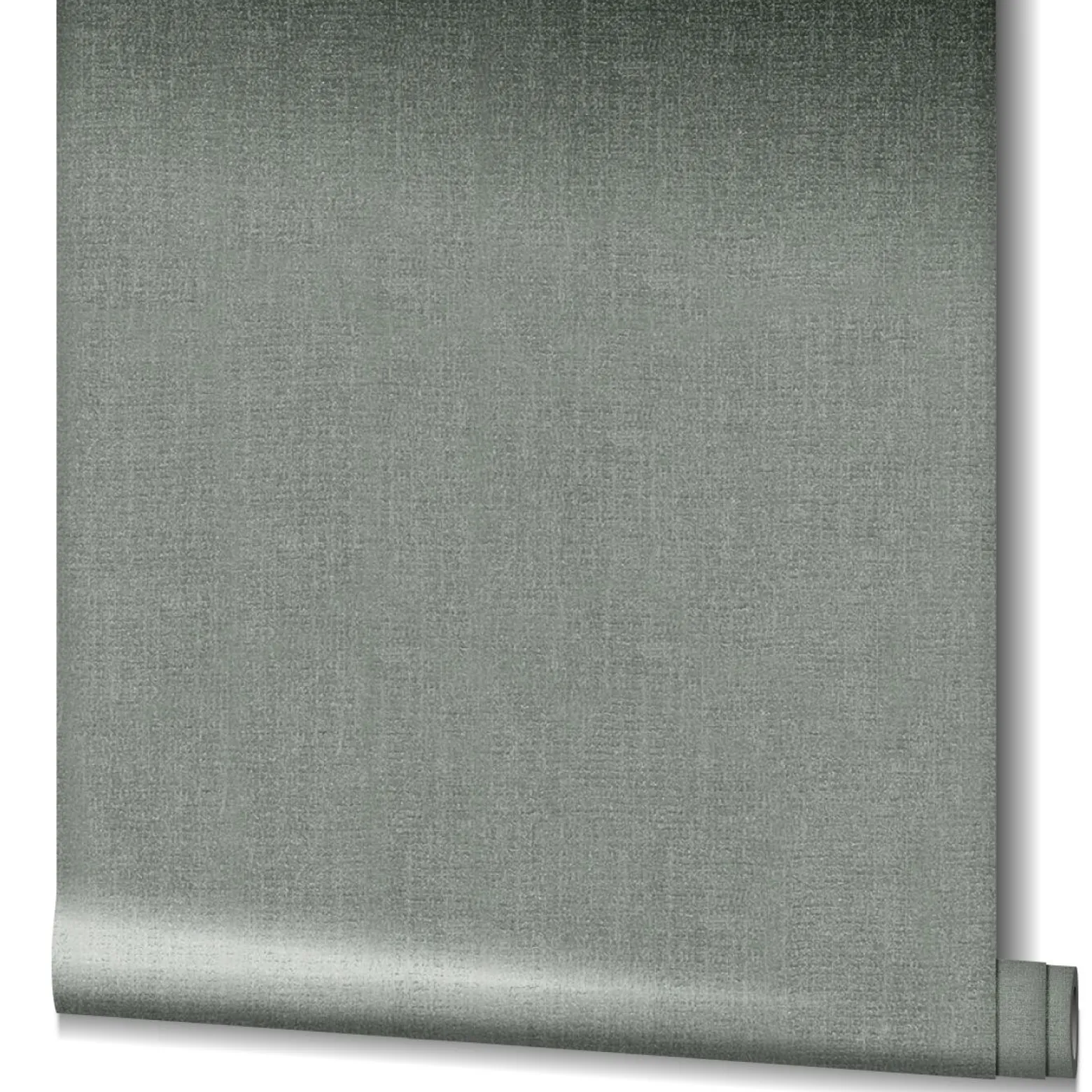 Vliestapete Textil Meliert silber-grün Metallic 85740