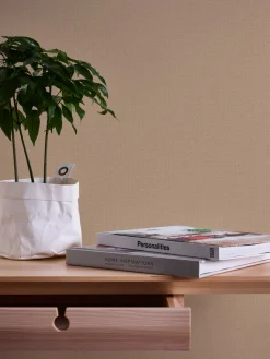 Vliestapete Textiloptik Beige Nara 38744-3 AS Creation