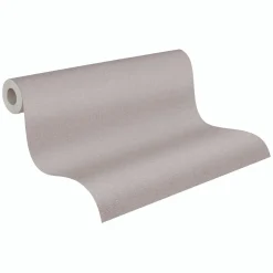 Vliestapete Textiloptik Einfarbig Hellgrau 79010-3