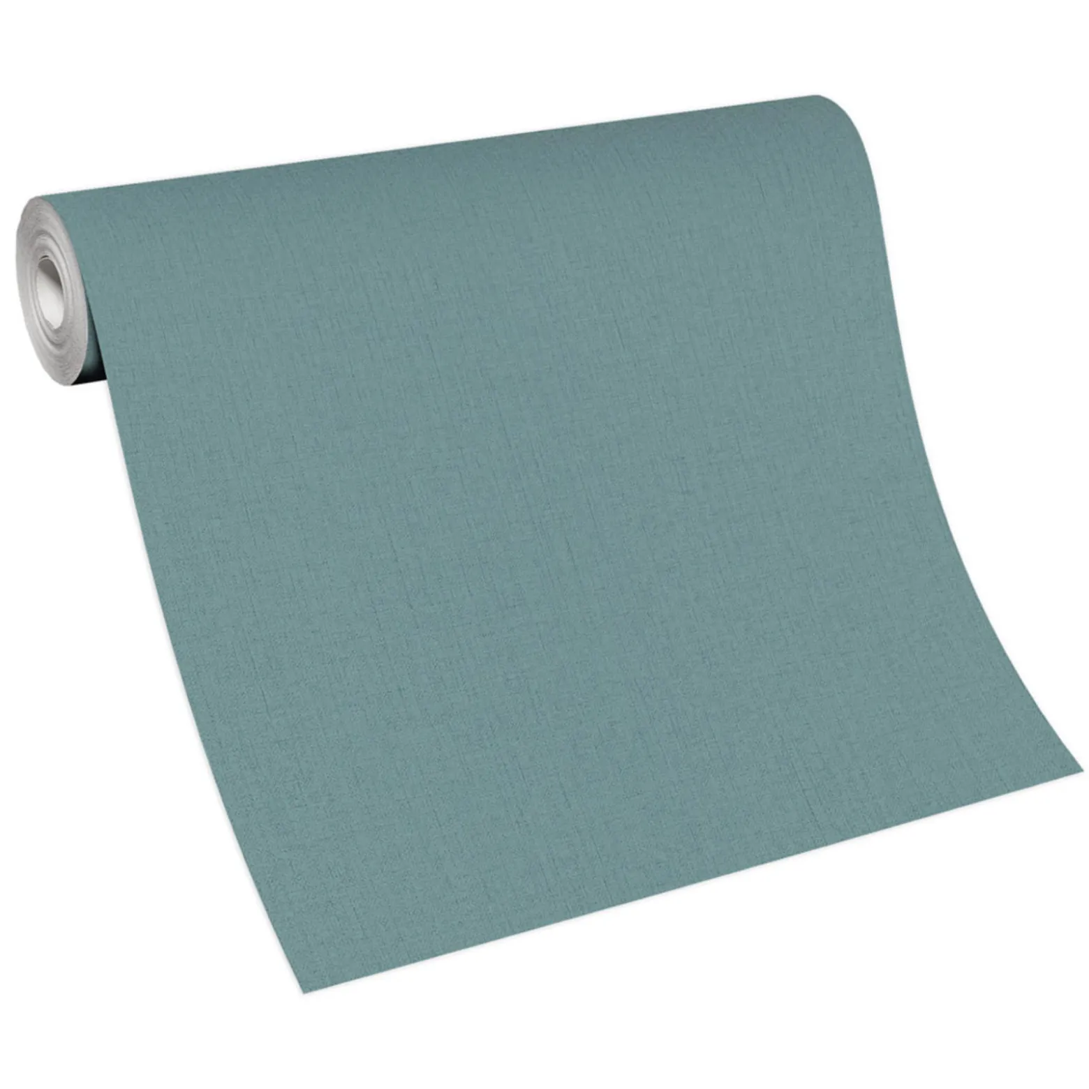 Vliestapete Textil Optik Einfarbig Türkis Blau 10359-19