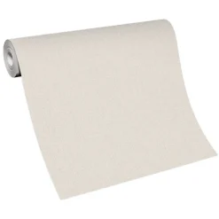 Vliestapete Textil Optik Einfarbig Creme Beige 10359-39