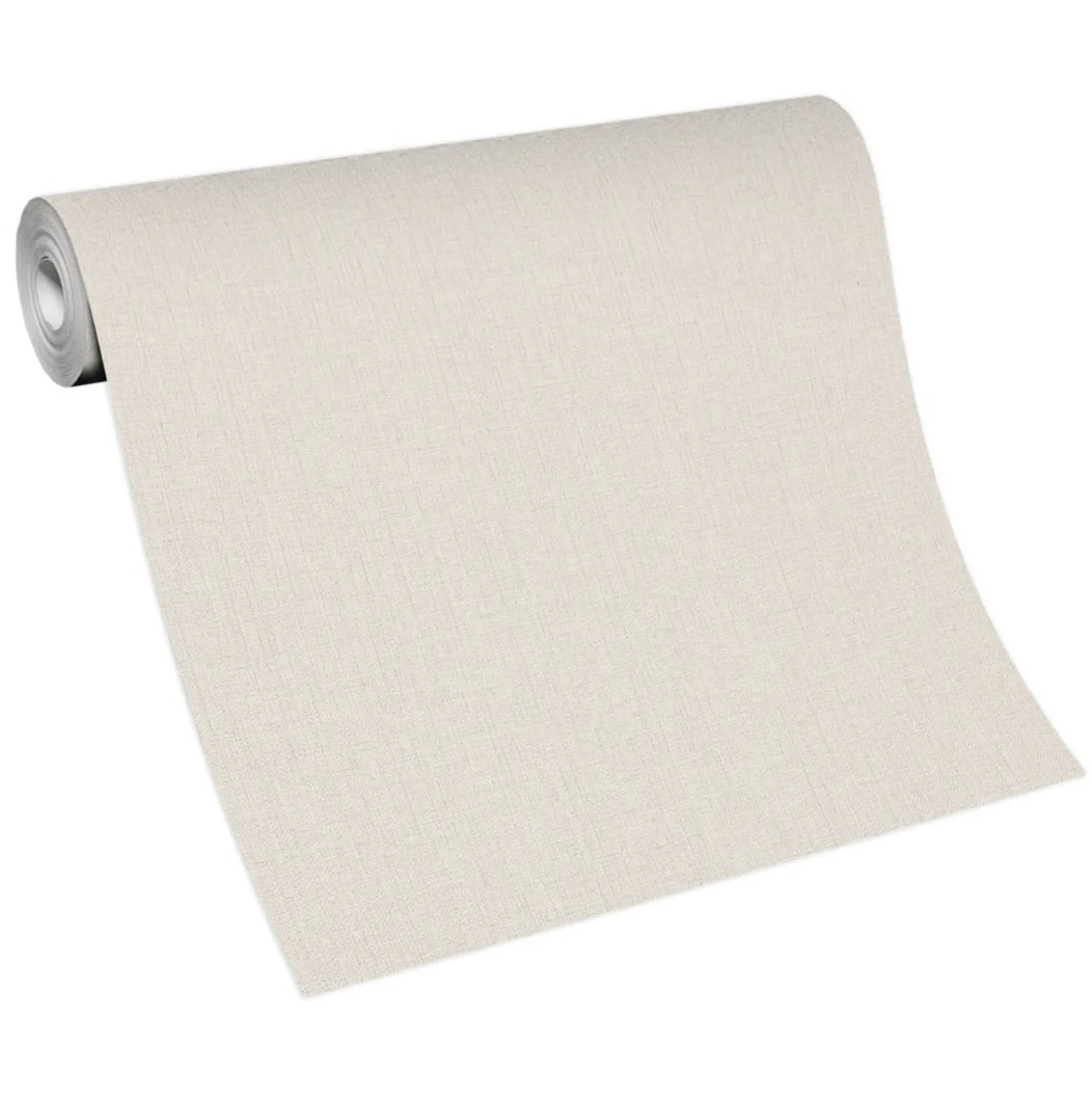 Vliestapete Textil Optik Einfarbig Creme Beige 10359-39