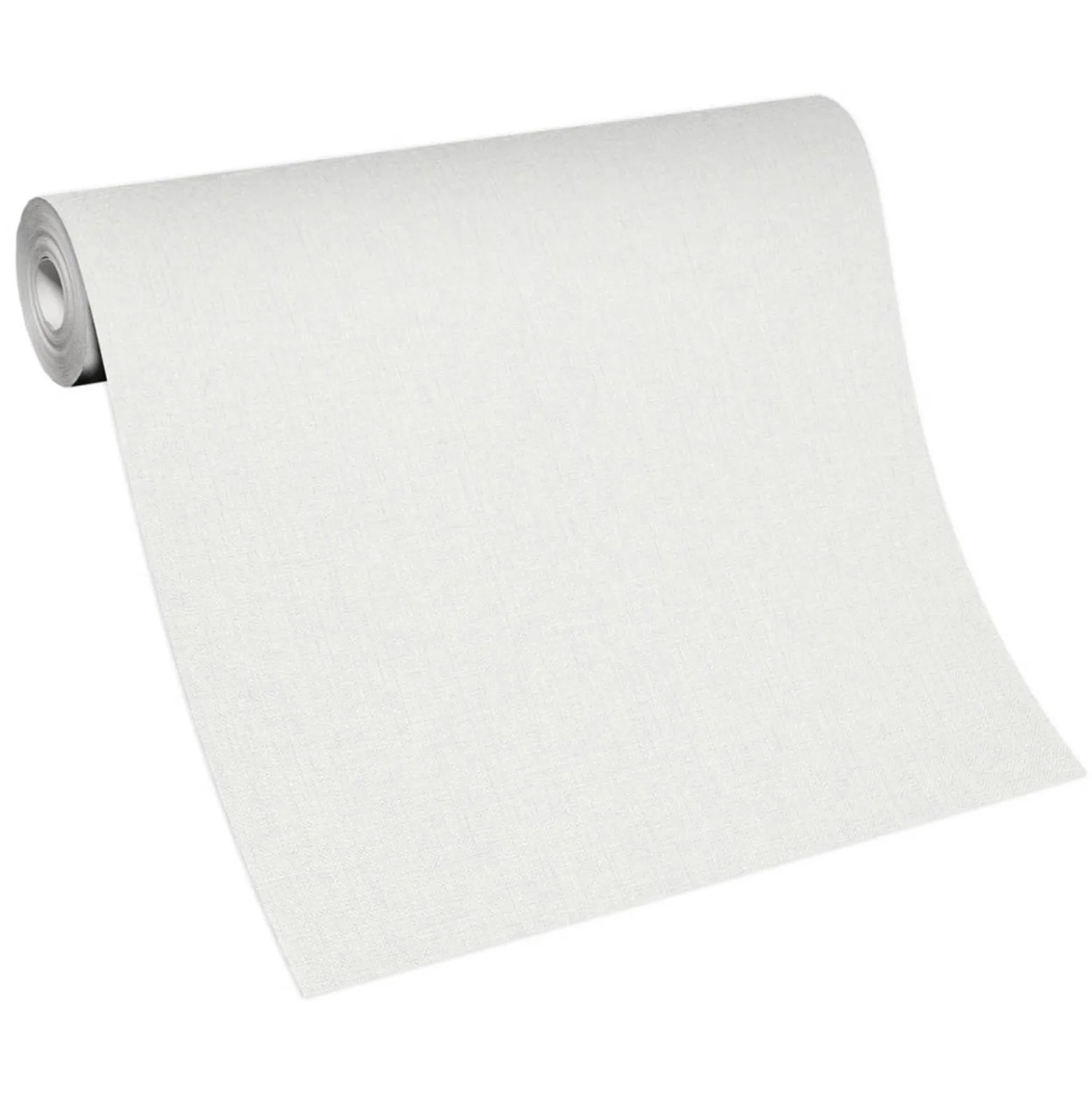 Vliestapete Textil Optik Einfarbig Hellgrau Weiß 10359-31