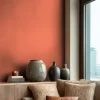 Vliestapete Textiloptik Einfarbig Rot Orange 79010-6