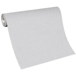 Vliestapete Textil Optik Einfarbig Hellgrau 10359-10