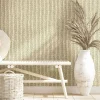 Vliestapete Textiloptik Jute Geflecht Beige Creme 45749
