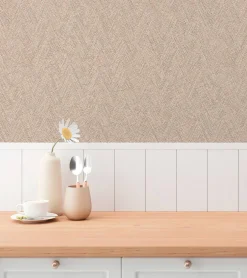 Vliestapete Textiloptik Struktur Braun Beige 79092-1