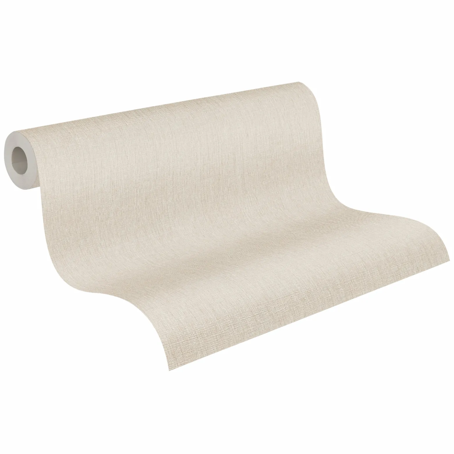 Vliestapete Textiloptik Uni Struktur Beige Grau 39651-2